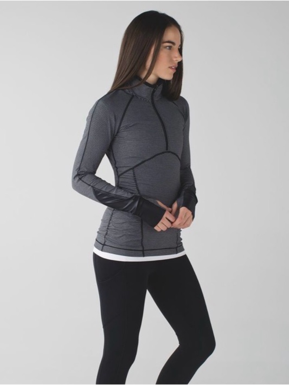 Lululemon Kriss Cross 1/2 Zip Running Long Sleeve Size 8